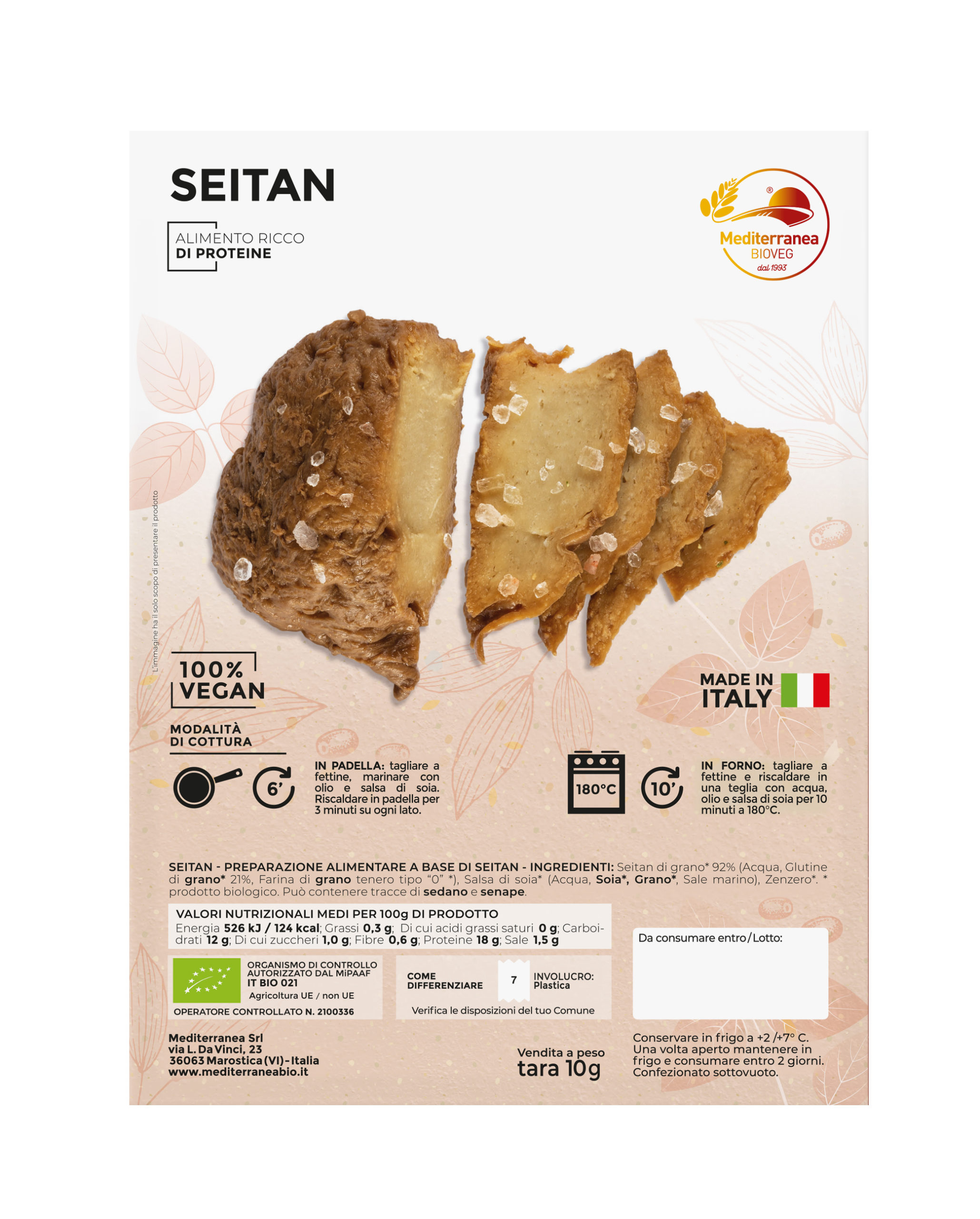 Seitan naturale circa 200 gr ExAequo