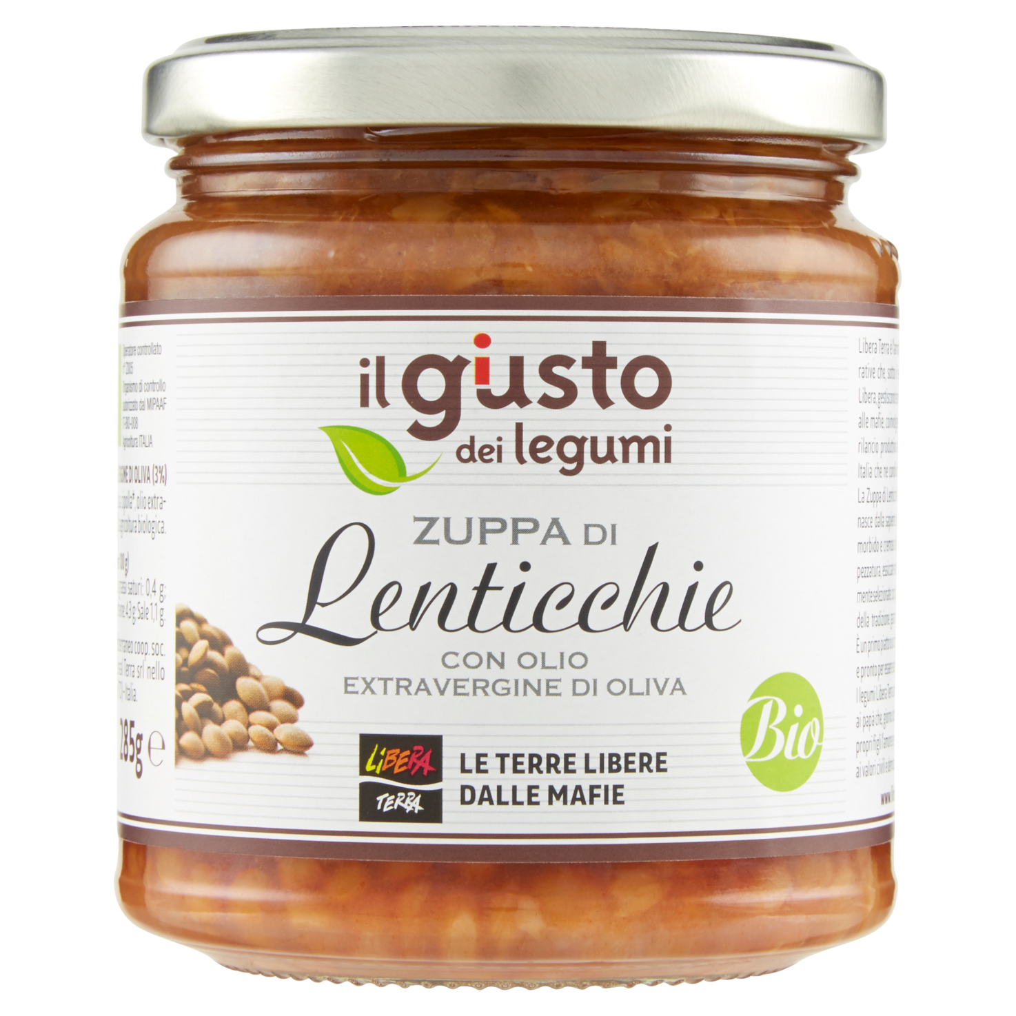 Zuppa pronta di lenticchie Libera Terra BIO – 285gr