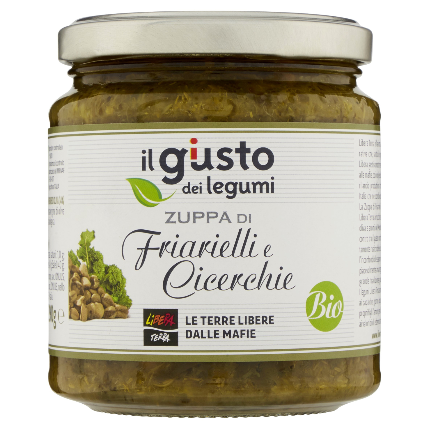 Zuppa pronta di friarielli e cicerchie Libera Terra BIO – 290gr