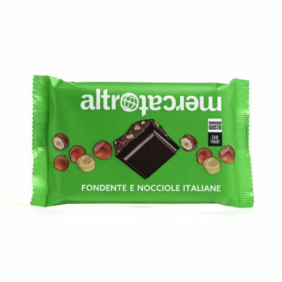 Tavoletta di cioccolato fondente e nocciole italiane - 85g