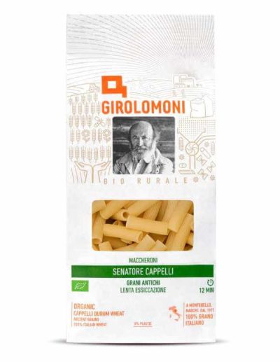 maccheroni di grano duro Senatore Cappelli Girolomoni- bio