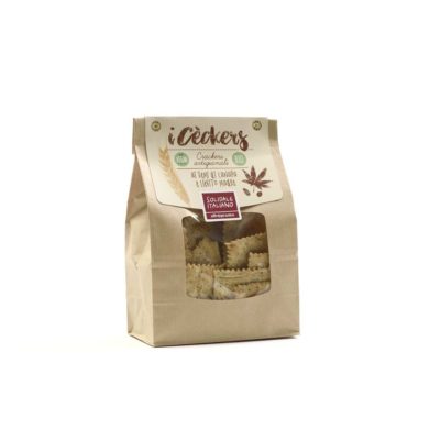 crackers I ceckers con semi di canapa - bio cons pref entro 23 settembre