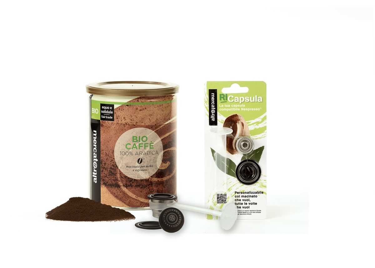 Capsula di caffè riutilizzabile compatibile con Nespresso