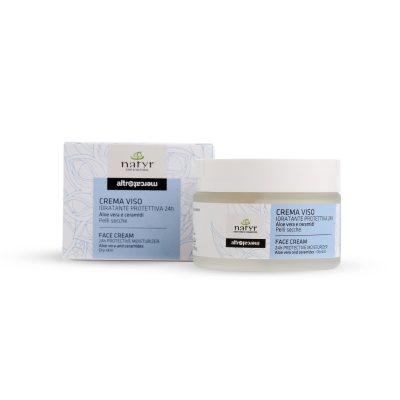 Crema viso - idratante 24h - aloe vera - pelli secche – 50 ml