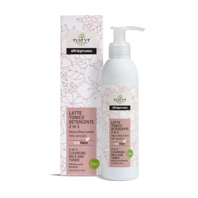 Latte tonico detergente 2 in 1 - Ibisco - Bio -200 ml