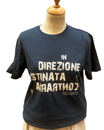 T-shirt unisex "Smisurata preghiera" BLU SCURO