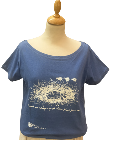T-shirt donna "Canzone di notte N°2" INDACO