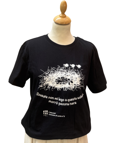 T-shirt unisex "Canzone di notte N° 2" NERA