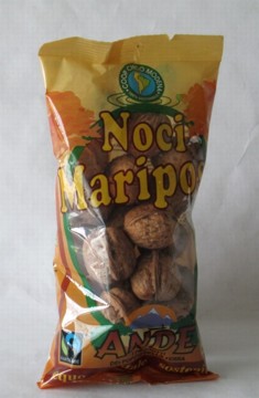 noci mariposa con guscio