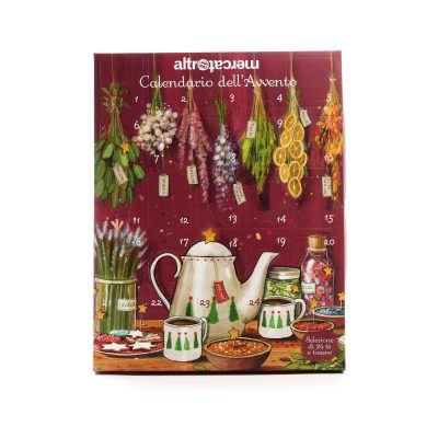 Calendario dell'Avvento con tè e tinfusi