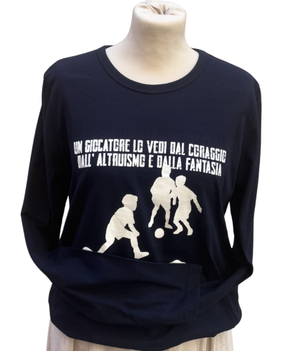 Maglia manica lunga unisex "La leva calcistica" BLU