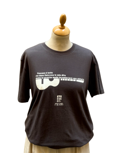 T-shirt unisex “Amico fragile” GRIGIA