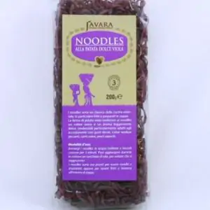 Noodles alla patata dolce viola