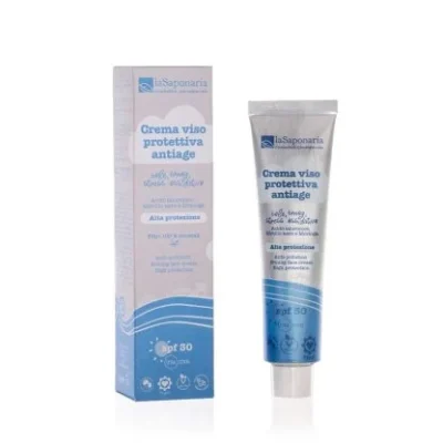 Crema viso protettiva antiage La Saponaria spf 30