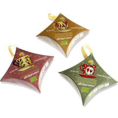 Stella appendibile con 6 bustine di tè Darjeeling