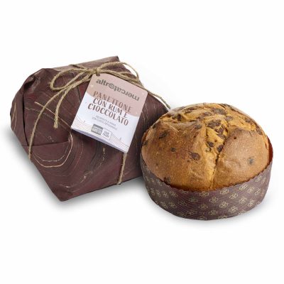Panettone con rum e gocce di cioccolato - 750gr