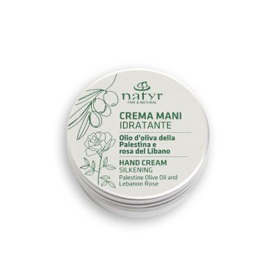 Crema mani idratante - Olio d’oliva Palestina & Rosa del Libano - 50 ml