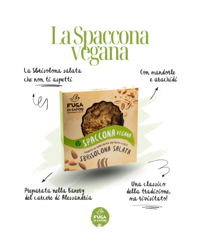 La Spaccona Vegana - Sbrisolona salata vegana - 300gr