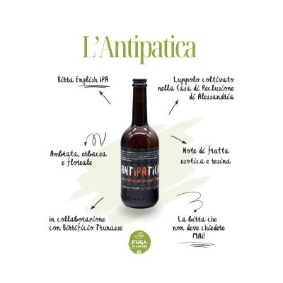 L'Antipatica, la birra che se ne frega - Birra artigianale English IPA - 330ml