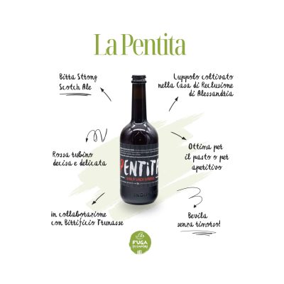 La Pentita, bevila senza rimorsi - Birra artigianale Strong Scotch Ale - 330ml