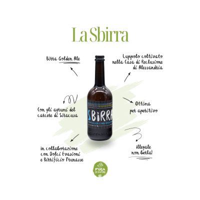 La Sbirra, illegale non berla - Birra artigianale Golden Ale - 330ml