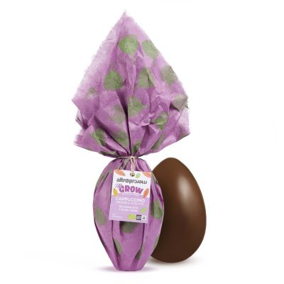 GROW - Uovo di cioccolato al Cappuccino - bio - 350 g