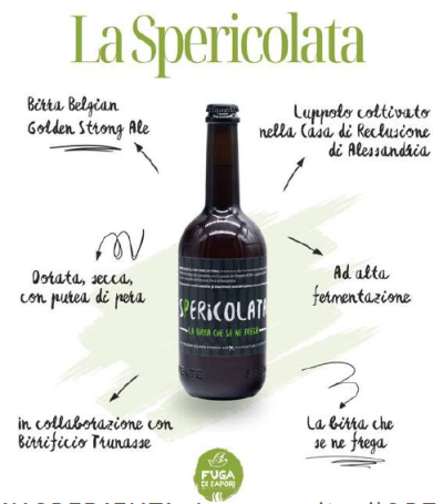 La Spericolata, la birra che non deve chiedere mai - Birra artigianale Golden Strong Ale - 330ml