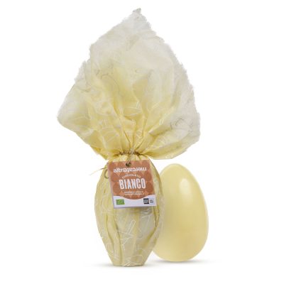 Uovo di cioccolato bianco - bio - 200g