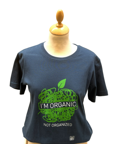 T-shirt unisex "I'm organic" BLU BALTICO