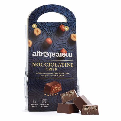 Nocciolatini crisp - cioccolatini ripieni alla nocciola - 120 g